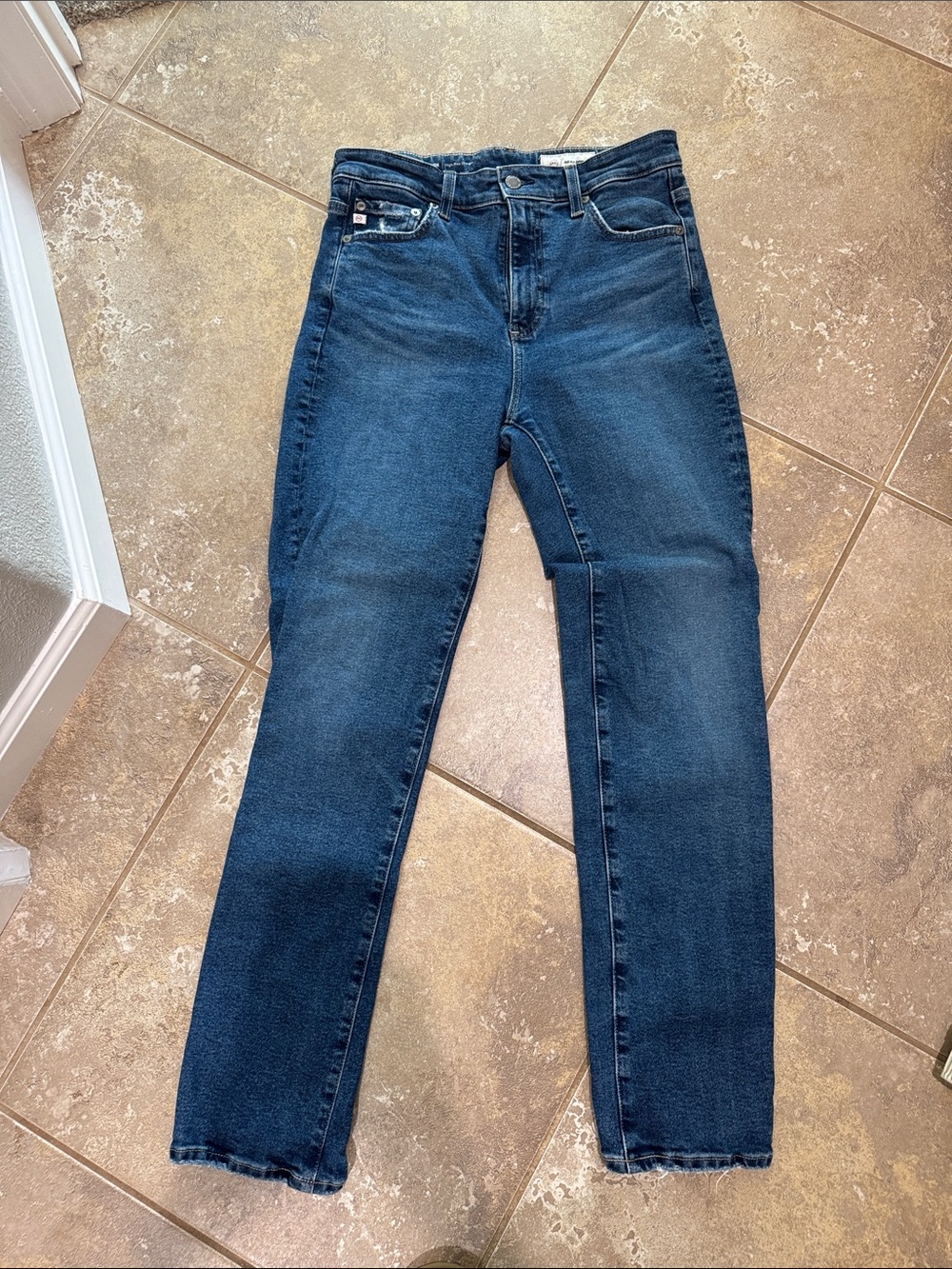 AG-ED Denim-Saige High Rise Straight. Size 28. Like brand new.